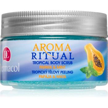 Dermacol Aroma Ritual Papaya & Mint sprchový peeling 200 g