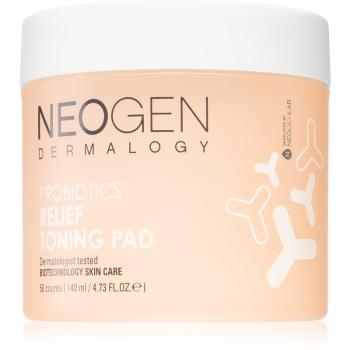 Neogen Dermalogy Probiotics Relief Toning Pad bavlněné tamponky pro velmi suchou a citlivou pleť 50 ks