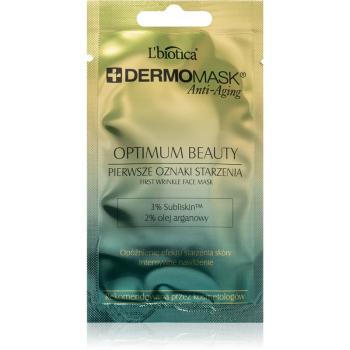 L’biotica DermoMask Anti-Aging pleťová maska s protivráskovým účinkem 35+ 12 ml