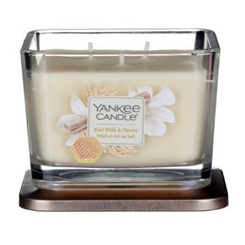 Yankee Candle Aromatická svíčka střední hranatá Rice Milk & Honey 347 g