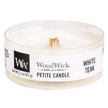 WoodWick Vonná svíčka Petite White Teak 31 g