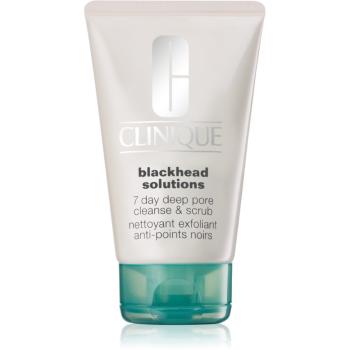 Clinique Blackhead Solutions 7 Day Deep Pore Cleanse & Scrub čisticí pleťový peeling proti černým tečkám 125 ml