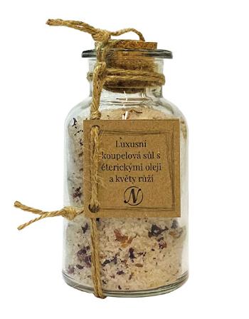 Nikoleta-Maria Luxusní koupelová sůl s éterickými oleji a květy růží 300 g
