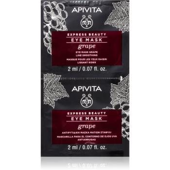Apivita Express Beauty Grape oční maska s vyhlazujícím efektem 2 x 2 ml