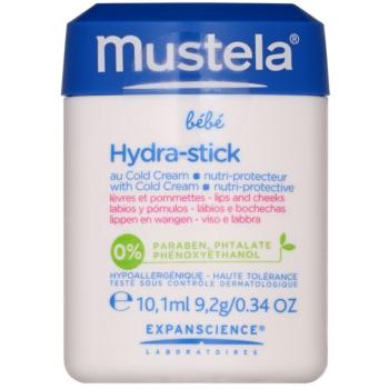 Mustela Bébé Hydra Stick ochranná hydratační tyčinka pro děti 10 ml