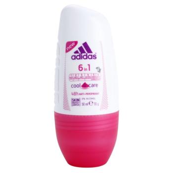 Adidas 6 in 1 Cool & Care antiperspirant roll-on pro ženy 50 ml