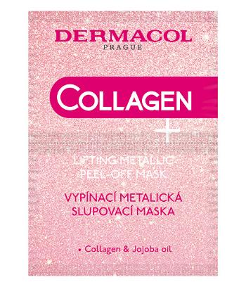 Dermacol Vypínací metalická slupovací maska s kolagenem Collagen Plus (Lifting Metallic Peel-Off Mask) 2 x 7,5 ml