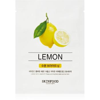 Skinfood Beauty In A Food Lemon plátýnková maska pro rozjasnění a vitalitu pleti 18 ml