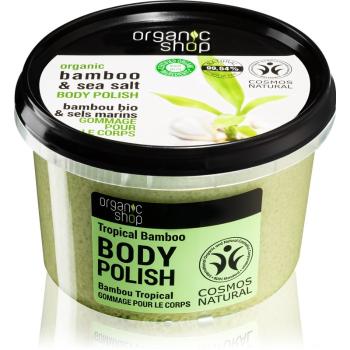 Organic Shop Organic Bamboo & Sea Salt energizující tělový peeling 250 ml
