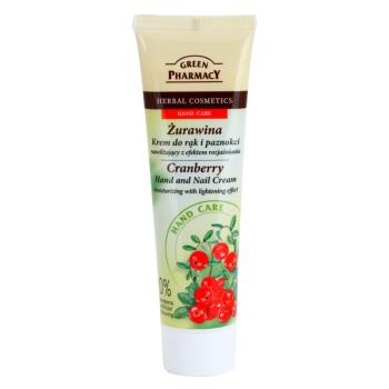 Green Pharmacy Hand Care Cranberry hydratační krém na ruce a nehty s rozjasňujícím účinkem 100 ml