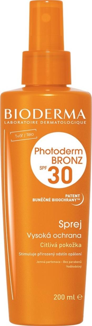 Bioderma Photoderm Bronz ochranný spray podporující a prodlužující přirozené opálení SPF30 200 ml