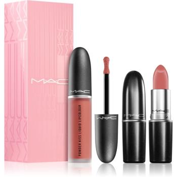 MAC Cosmetics Powder Kiss Lip Kit: Like a Daughter kosmetická sada (pro ženy)