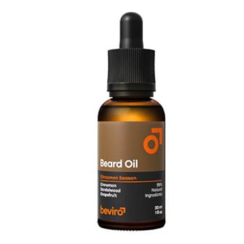 Beviro Pečující olej na vousy s vůní grepu, skořice a santalového dřeva (Beard Oil) 30 ml