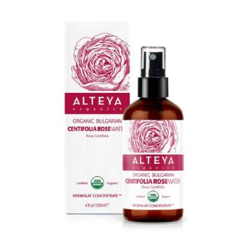 Alteya organics Růžová voda z růže stolisté BIO ve skle 120 ml