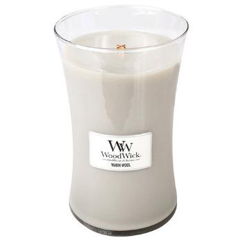 WoodWick Vonná svíčka váza Warm Wool 609,5 g