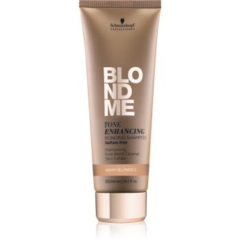 Schwarzkopf Professional Blondme bezsulfátový šampon pro teplé odstíny blond 250 ml