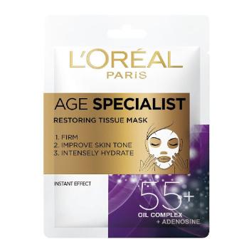 L´Oréal Paris Textilní maska pro intenzivní vypnutí a rozjasnění pleti Age Specialist 55+ (Restoring Tissue Mask) 1 ks