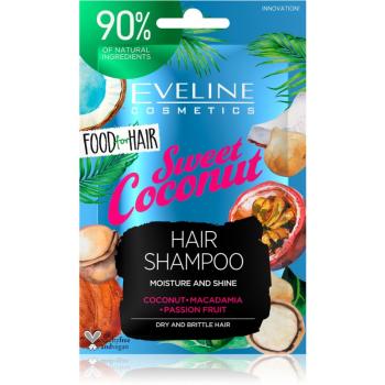 Eveline Cosmetics Food for Hair Sweet Coconut hydratační šampon pro suché vlasy 20 ml