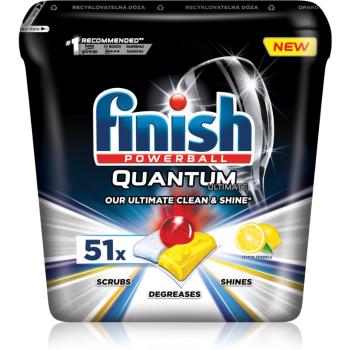Finish Quantum Ultimate Lemon Sparkle kapsle do myčky 51 ks