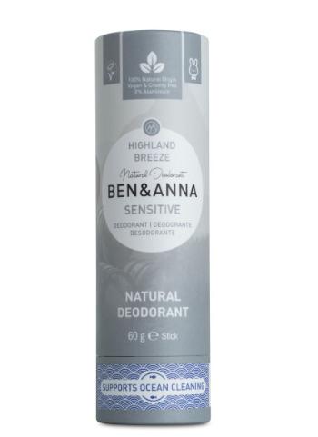 BEN & ANNA Tuhý deodorant Sensitive BIO 60 g - Horský vánek
