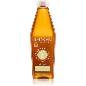 Redken Nature+Science All Soft hydratační šampon pro suché a poškozené vlasy bez silikonů 300 ml