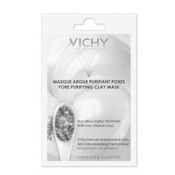 Vichy Minerální čisticí jílová pleťová maska (Pore Purifying Clay Mask) 2 x 6 ml