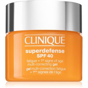 Clinique Superdefense™ SPF 40 Fatigue + 1st Signs of Age Multi Correcting Gel krém proti prvním známkám stárnutí pro všechny typy pleti SPF 40 50 ml