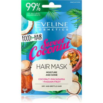 Eveline Cosmetics Food for Hair Sweet Coconut hydratační maska na vlasy 20 ml