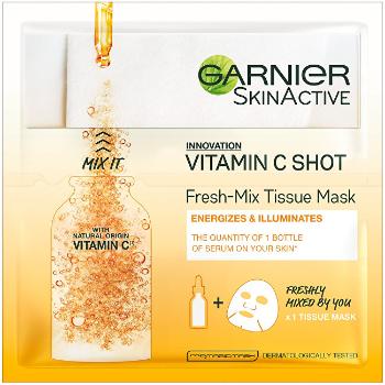 Garnier Textilní maska s vitamínem C pro hydratovanou a zářivou pleť Fresh Mix (Tissue Mask) 33 g